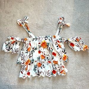 Floral off the shoulder